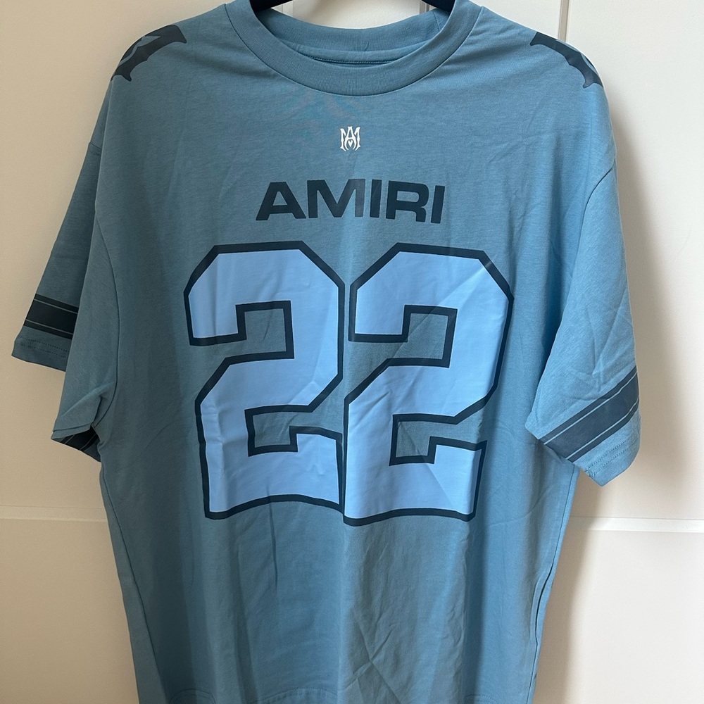 NWT Amiri Heavyweight 22 Skater Tee Light Blue